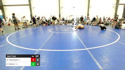 109 lbs Semifinal - Aiden Thomspon, Bad Karma vs Cade Collins, Triumph Blue