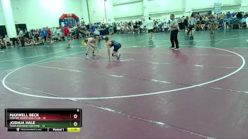 132 lbs Placement (16 Team) - Maxwell Beck, Foxfire Wrestling Club vs Joshua Hale, Team Diamond Fish Pink