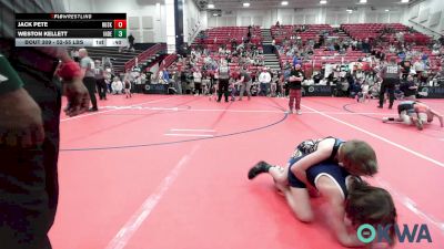 52-55 lbs Consi Of 4 - Jack Pete, Husky Wrestling Club vs Weston Kellett, Independent