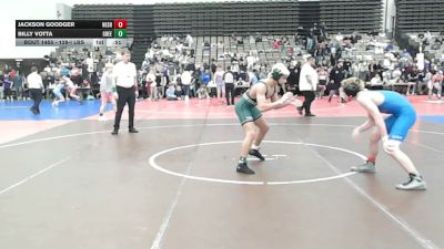 128-I lbs Consi Of 16 #2 - Jackson Goodger, Neshaminy vs Billy Votta, Green Machine
