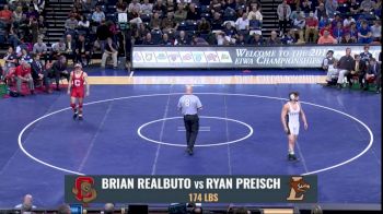 174 lbs Final - Ryan Preisch, Lehigh vs Brian Realbuto, Cornell