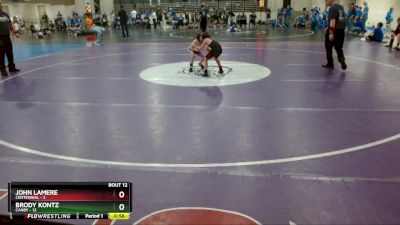 60 lbs Finals (8 Team) - Brody Kontz, Canby vs John LaMere, Centennial