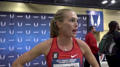 Colleen Quigley after taking second at US indoors