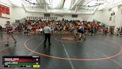 190B Round 3 - Michael Swan, Natrona County vs Lucas Loran, Cody