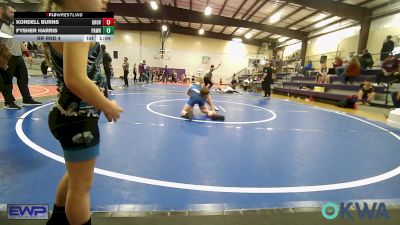 76-80 lbs Rr Rnd 4 - Kordell Burns, Grover Rains Wrestling Club vs Fysher Harris, Pawhuska Elks Takedown