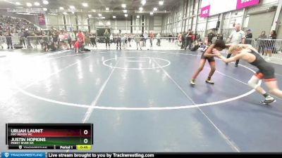 88 lbs Semifinal - Urijah Launit, Mat Demon WC vs Justin Hopkins, Priest River WC