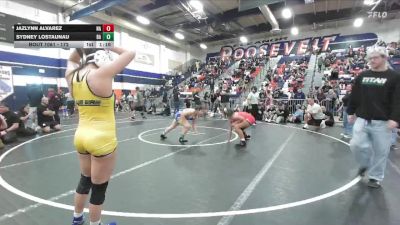 172 lbs Quarterfinal - Jazlynn Alvarez, No Affiliation vs Sydney Lostaunau, Bishop Amat