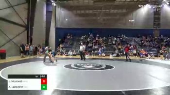 100 lbs Final - Jackson Montwid, The Grind Wrestling Club vs Amirah Lencrerot, The Glasgow Wrestling Academy