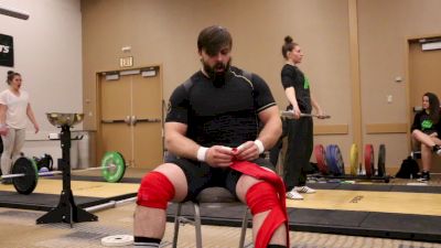 Colin Burns Squats 225kg For 5 After The 2017 Arnold Weightlifting Championships