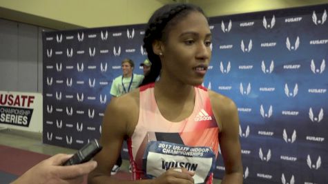Ajee Wilson after her best indoor season ever