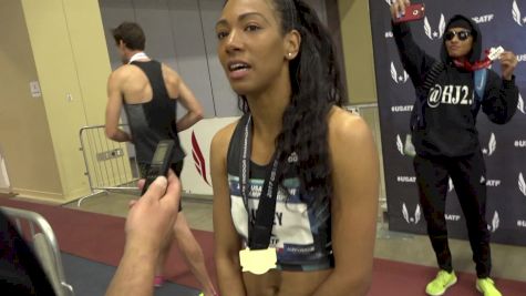 Charlene Lipsey says Ajee Wilson has taken her under her wing