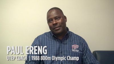 UTEP coach Paul Ereng believes his athletes will break his NCAA 800 record