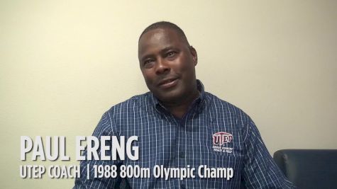 UTEP coach Paul Ereng believes his athletes will break his NCAA 800 record