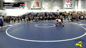 102 lbs Quarterfinal - Westin Bratt, Cato Blue Devils Wrestling vs Jakob Chalker, LeRoy Wrestling Club