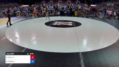 155 lbs Cons 32 #2 - Kelsey Cruz, MN vs Addison Canja, NV