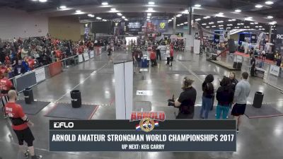 2017 Arnold Amateur Strongman - Keg Carry and Press