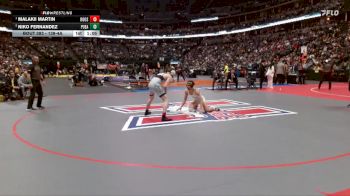 138-4A 1st Place Match - Malakii Martin, Roosevelt High School vs Niko Fernandez, Pueblo East