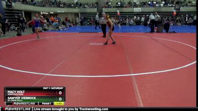 100 lbs Round 2 - Sawyer Viebrock, St. Croix Falls vs Macy Holt, Northwestern