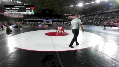 Boys 2A 165 lbs Champ. Round 2 - Champ Bailey, West Valley (Spokane) vs Danny Vergara, Marysville Pilchuck