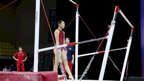 Marina Kawasaki Partial Bar Routine, Japan - Podium Training, 2017 International Gymnix