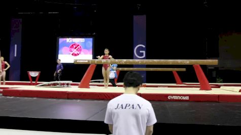 Hitomi Hatakeda Full Beam Routine, Japan - Podium Training, 2017 International Gymnix