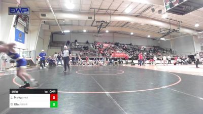 86 lbs Consolation - Johnathon Mayo, Sperry High School vs Graham Blair, Berryhill High School