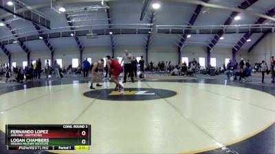 157 lbs Cons. Round 3 - Fernando Lopez, Ashland- Unattached vs Logan Chambers, Virginia Military Institute