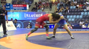 61 kg 1/8 Final - Zharkynai Nurlan Kyzy, Kyrgyzstan vs Khulan Byambasuren, Mongolia