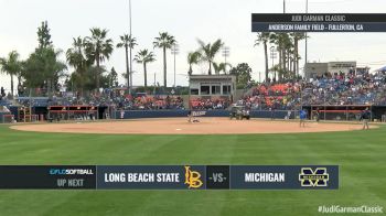 Long Beach State vs Michigan 2017 Judi Garman Classic