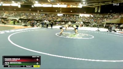 106 lbs Champ. Round 3 - Mason Miracle, Hermiston Oregon vs Pete Bengochea, Lowry