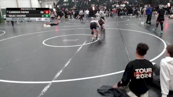 132 lbs Cons. Semi - Isaac Cooper, Lincoln Southeast vs Cameron Pieper, Eaglecrest Wrestling Club