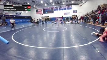 285 lbs Cons. Round 3 - Brady Hartman, Sheridan vs Javier Angel, Central