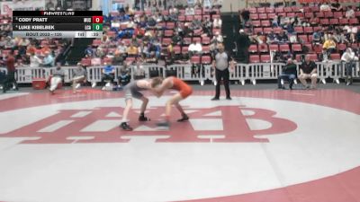 120 lbs 5th Place Match - Luke Kibelbek, Lakeway Christian Academy vs Cody Pratt, Memphis University School