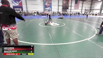 60 lbs Rd# 1 9:00am Friday - Braxton Holtz, Westshore D.S vs Jack Koenig, Maryland GOLD