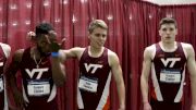 The men of Virginia Tech after finishing second in the NCAA DMR
