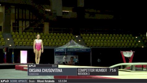 Oksana Chusovitina - Beam, Uzbekistan - 2017 International Gymnix - Senior Cup