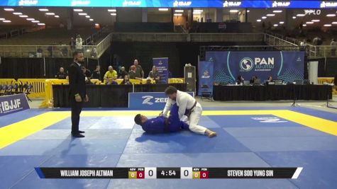 William Joseph Altman vs Steven Soo Yung Sin 2026 Pan Jiu Jitsu IBJJF Championship
