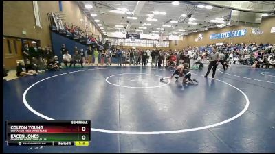 84 lbs Semifinal - Colton Young, Uintah Jr High Wrestling vs Kacen Jones, Charger Wrestling Club