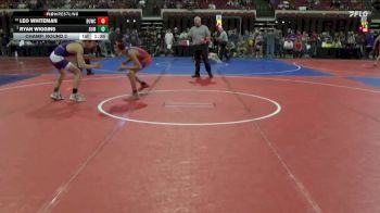 123 lbs Champ. Round 2 - Ryan Wiggins, Forsyth Wrestling Club vs Leo Whiteman, Northeast MT Wrestling Club