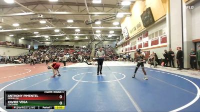 106 lbs Champ. Round 3 - ANTHONY PIMENTEL, Mogollon vs Xavier Vega, Coconino