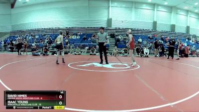 95 lbs Round 1 (6 Team) - Isaac Young, Noblesville Wrestling Club vs David Himes, Center Grove Wrestling Club