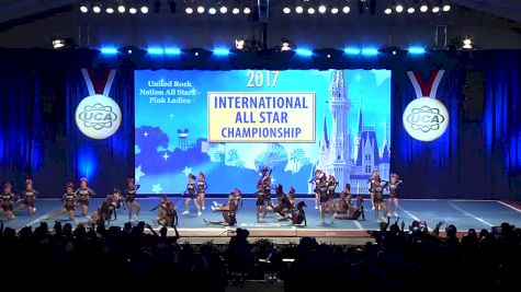 United Rock Nation All Stars - Pink Ladies [L1 Large Mini Day 1 - 2017 UCA International All Star Championship]