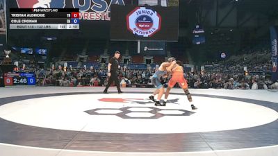 132 lbs Champ. Rd Of 128 - Tristan Aldridge, Tennessee vs Cole Cronan, California