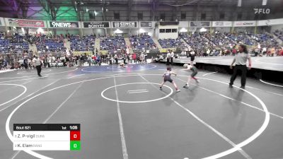 69 lbs Round Of 16 - Zavian Palma-vigil, Duran Elite vs Keyton Elam, Rangely Panthers