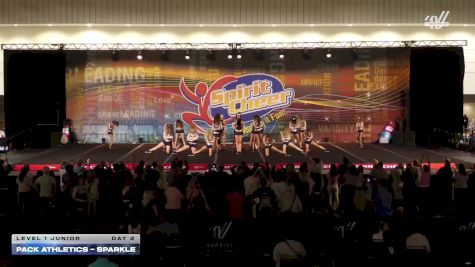 Pack Athletics - SPARKLE [2025 L1 Junior Day 2] 2025 Spirit Cheer Dance Grand Nationals & Cheer Nationals