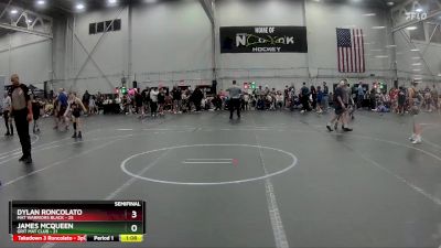 92 lbs Semis (4 Team) - Dylan Roncolato, Mat Warriors Black vs James McQueen, Grit Mat Club