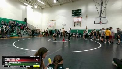 215 lbs Round 3 - Dean Werbelow, Cody vs William Torres, Rocky Mountain