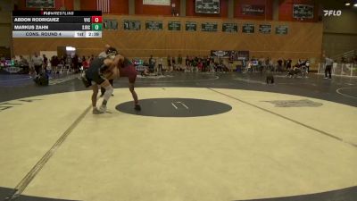 149 lbs Cons. Round 4 - Markus Zahn, San Joaquin Delta College vs Abdon Rodriguez, Victor Valley College