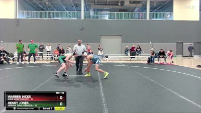 115 lbs Round 3 (10 Team) - Henry Jones, Virginia Team Predator vs Warren Hicks, Noke Wrestling RTC