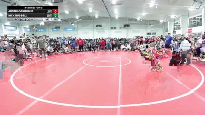 102 lbs Round Robin 3 - Austin Carrodus, Jacket Wrestling Club-HS vs Nick Russell, SouthTown Savages-HS
